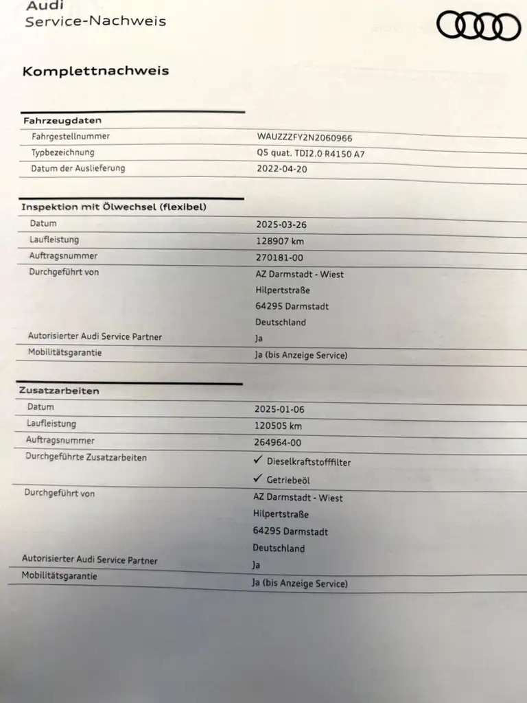 Q540 TDI S troni quattro S line Matrix LED Plus